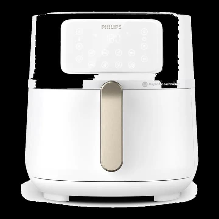 Philips Airfryer 5000-Serie XXL, 7,2L (1,4Kg) - 6 Portionen, 16-in-1 Airfryer, Wifi verbunden, 90% weniger Fett mit Rapid Air Technologie, HomeID App, WeiĂź(HD9285/00)
