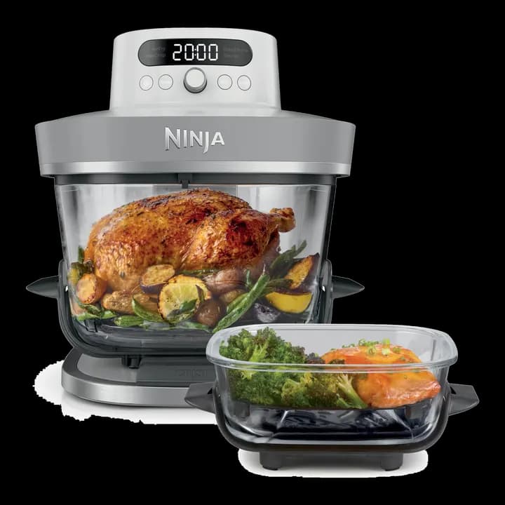 Ninja CRISPi PRO XL Glas-HeiĂźluftfritteuse (Air-Fryer), WeiĂź AS090EUWH