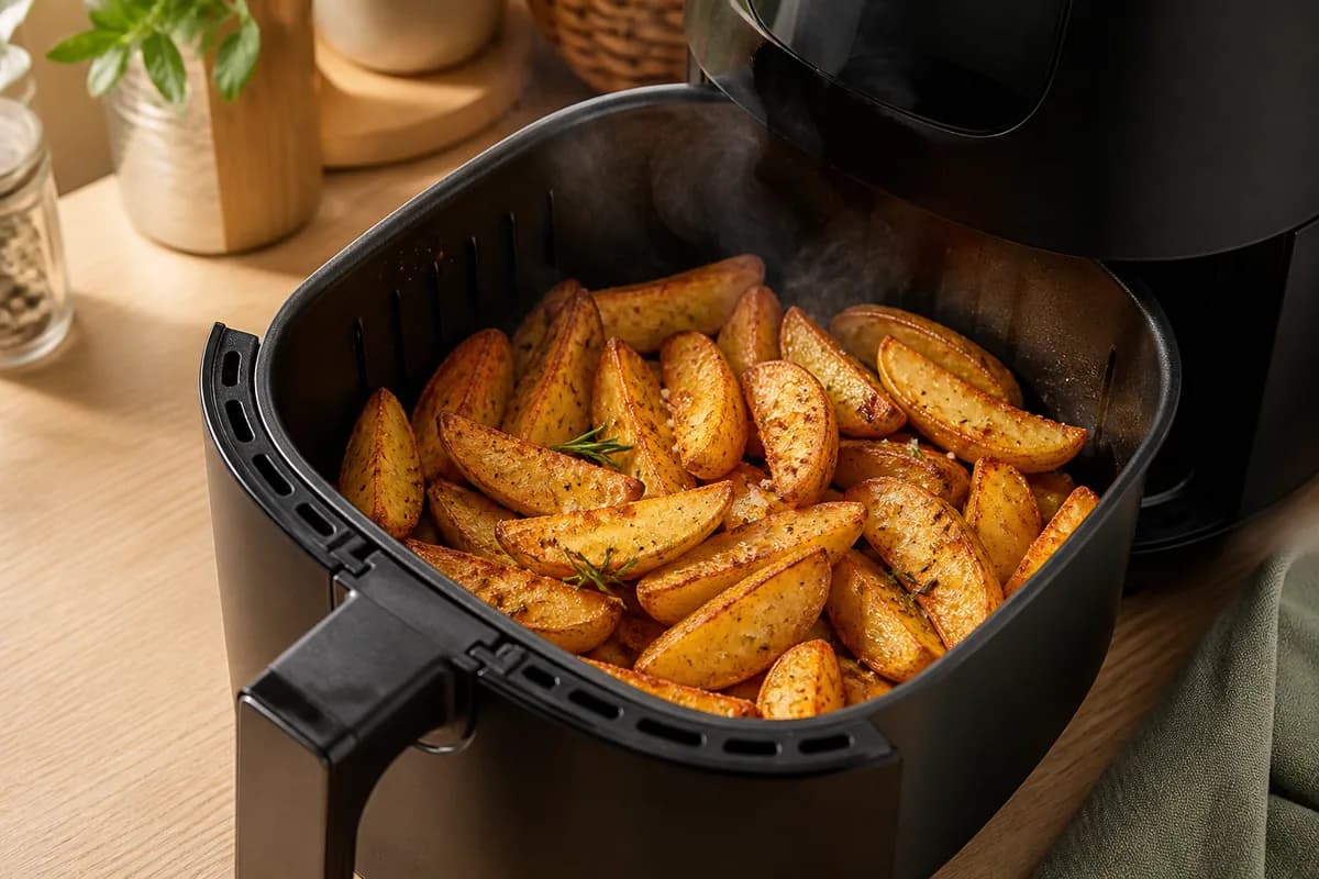 Knusprige Kartoffelspalten